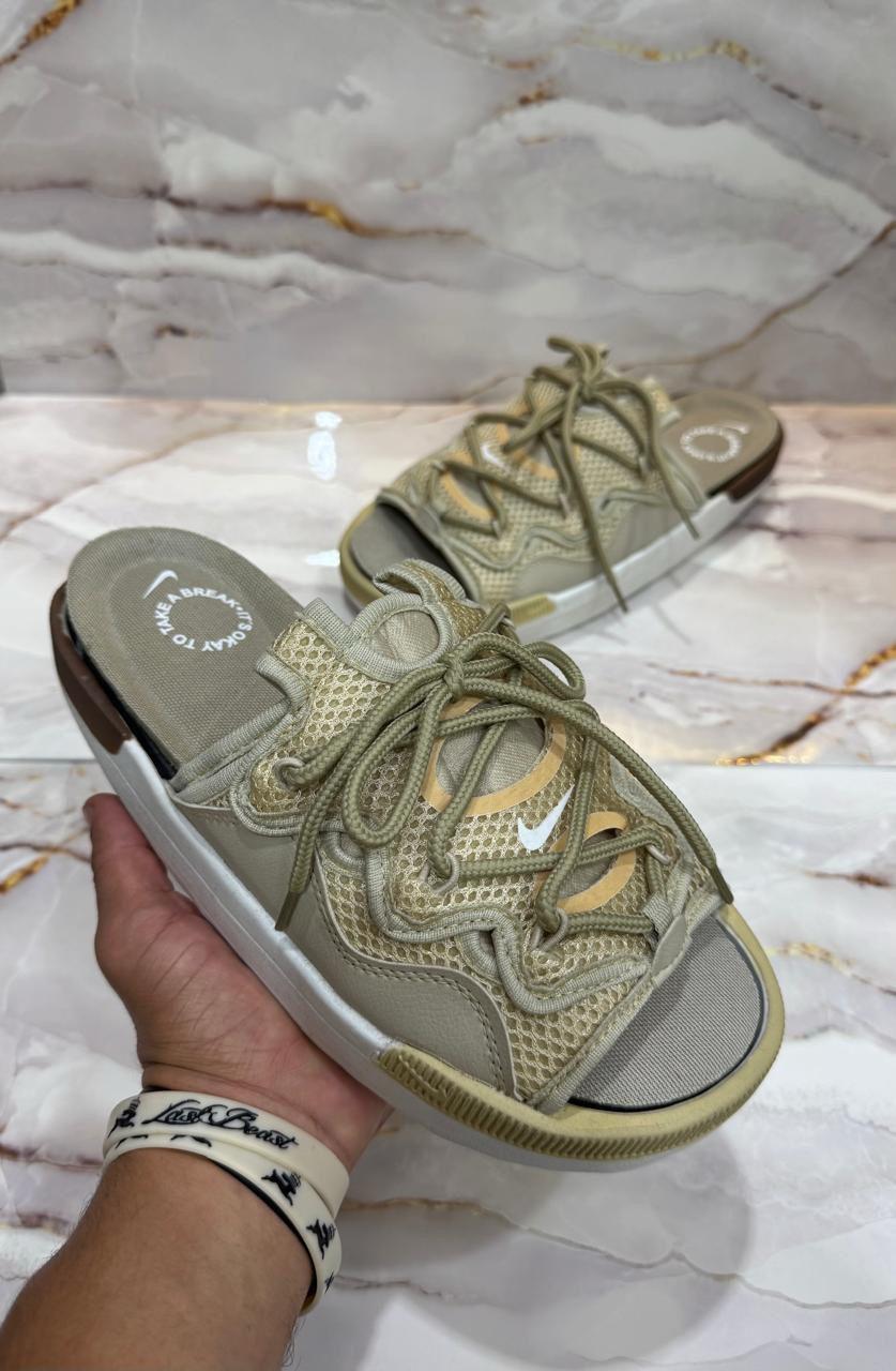 Chanclas Nike Cordones - Verde claro