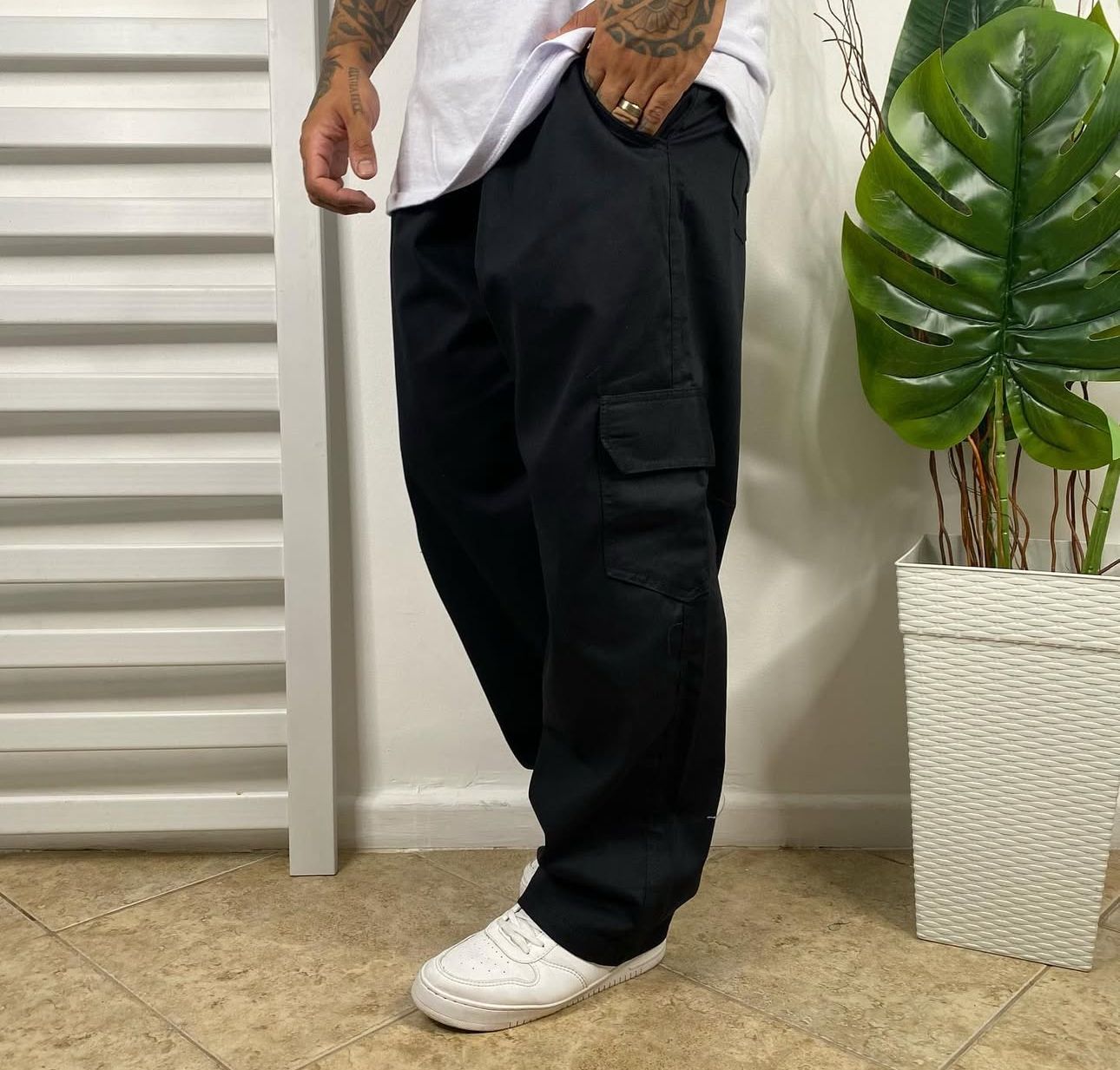 Pantalón Cargo - Negro