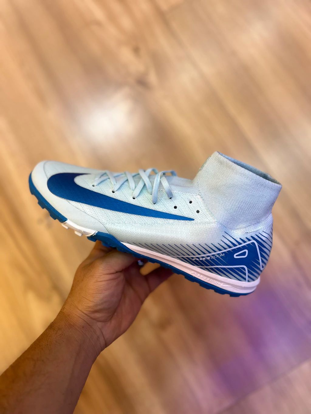 Nike Society Futbol - Gris y Azul