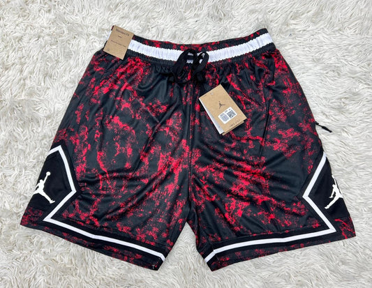 Short Jordan Diamond - Diseño Negro y Rojo