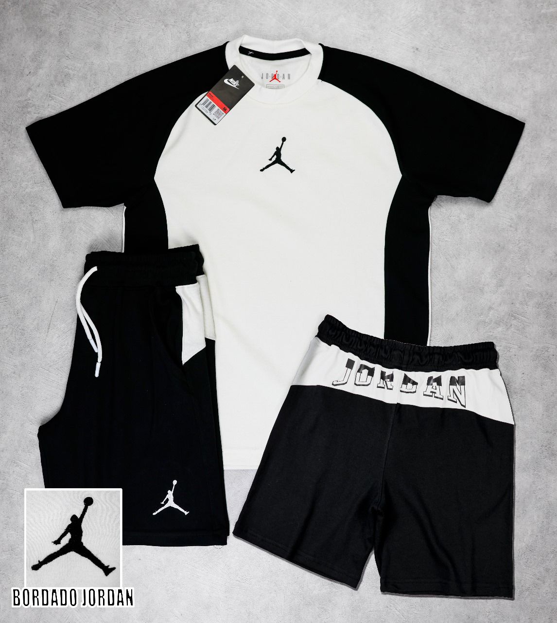 Conjunto NIKE Jordan - Negro y Blanco